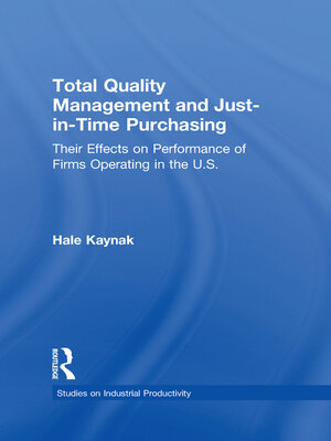 cover image of Total Quality Management and Just-in-Time Purchasing